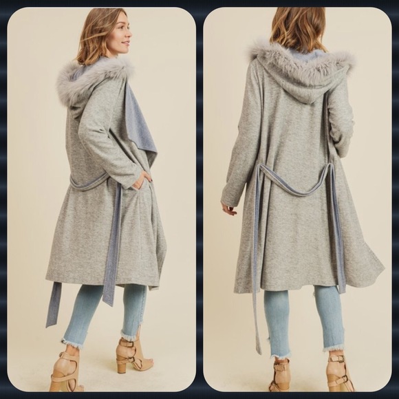 NEW! COLOR BLOCK JACKET WITH HOOD - Picture 3 of 3